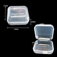 thumbnail image 6 of Papapt 50 Pack Small Clear Plastic Storage Containers with Lids, Mini Beads Storage Containers Box for Jewelry, Hardware, Game Pieces, Crafts, Tiny Beads, 1.37 x 1.37 in, 6 of 9