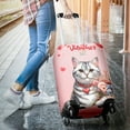 thumbnail image 3 of Happy Valentine's Day American Shorthair holding flowers Travel Luggage Cover Cat Lover Kitten Owner Gifts Suitcase Dust Protective Decor - 3005, 3 of 5