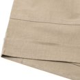 thumbnail image 6 of Laonim Women's Solid Color Cotton and Linen Pocket Tie High Waist Casual Shorts, 6 of 8