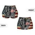 thumbnail image 5 of Fotbe Veterans Day1 Seamless Shorts, Womens Workout Shorts High Waist Stretch Booty Short for Gym/Yoga/Running/Biking-Small, 5 of 9