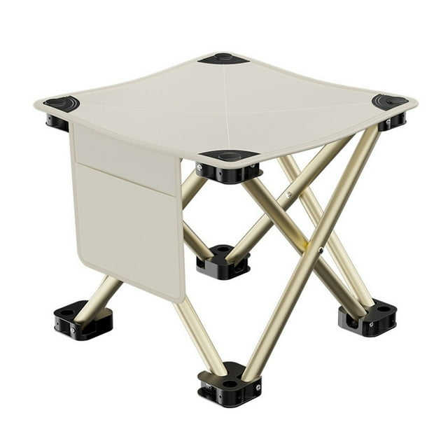 Yimiti Portable Outdoor Folding Stool: A Lightweight, Quick-To-Setup Chair For Everyone--White Large