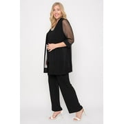 R&M Richards Plus Size Formal Pants Suit