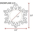 thumbnail image 2 of 25 Units Acrylic Christmas Ornaments Blanks Snow Flake 1/8" Thick – Clear or Solid Color – (Size 2.5") Made in USA, 2 of 5