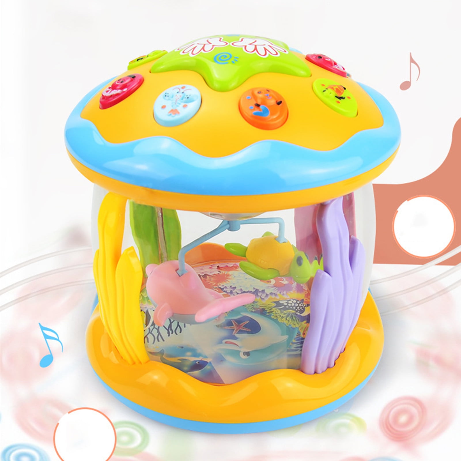 Ocean Projector Baby Toy - Rotating Light & Music Toy for Crawling | 360Â° Underwater Adventure for 6-24 Months | Interactive Learning & Sensory Playâ