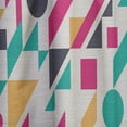 thumbnail image 4 of Designart 'Geometric Retro Abstract Pattern' Mid-Century Modern Curtain Panel, 4 of 5