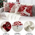 thumbnail image 5 of Christmas Decorations Throw Pillow Covers, Set of 4 Throw Pillow Cases with Holiday Decor, 18x18inch, Red, 5 of 7