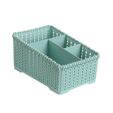 Outdoorline Desktop Dressing Table Storage Box Plastic Imitation Rattan Cosmetic Organizer Home Office Stationery Container Walmart Canada
