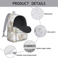 thumbnail image 4 of Waterproof Chicken and Egg Backpack, Durable School Bag with Rustic Farmhouse Cartoon Design, 4 of 5