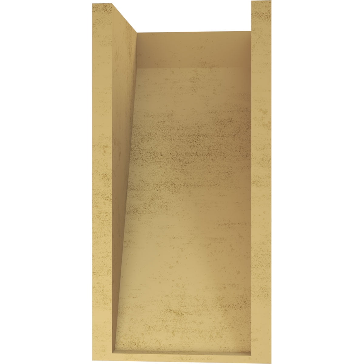 9"W x 9"D x 18"H Wide Concord Rough Cedar Woodgrain TimberThane Corbel, Primed Tan