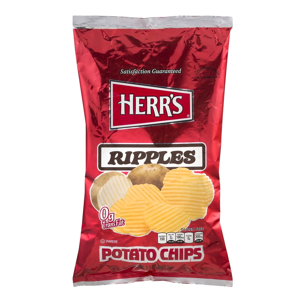 Herr's Ripples Potato Chips, 9.5 Oz.