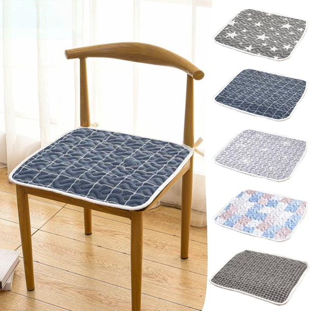 Fiudx Cojín de Lino, Suave y Transpirable, Cómodo, Duradero y Fácil de Limpiar, Ideal para Comedor, Oficina, Multicolor, 43 X 43 Cm.
