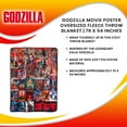 thumbnail image 7 of Godzilla Movie Poster Oversized Fleece Throw Blanket | 76 x 54 Inches, 7 of 7
