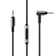 thumbnail image 1 of Cable de auriculares con micrófono Cable de audio para WH-1000XM2 XM3 XM4 WH-H900N 800, con control por cable, 1 of 5