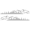 thumbnail image 2 of maskred 2pieces Unique Car Sticker Mountain Forest Wide Application Mountain Forest Car Stickers grey 1Set, 2 of 6