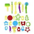 thumbnail image 4 of Playdough Tool, 29 Pieces Play Dough Tools Playdough Accessories Set Various Plastic Molds Rollers Cutters Educational Gift for Children, Random Color, 4 of 5