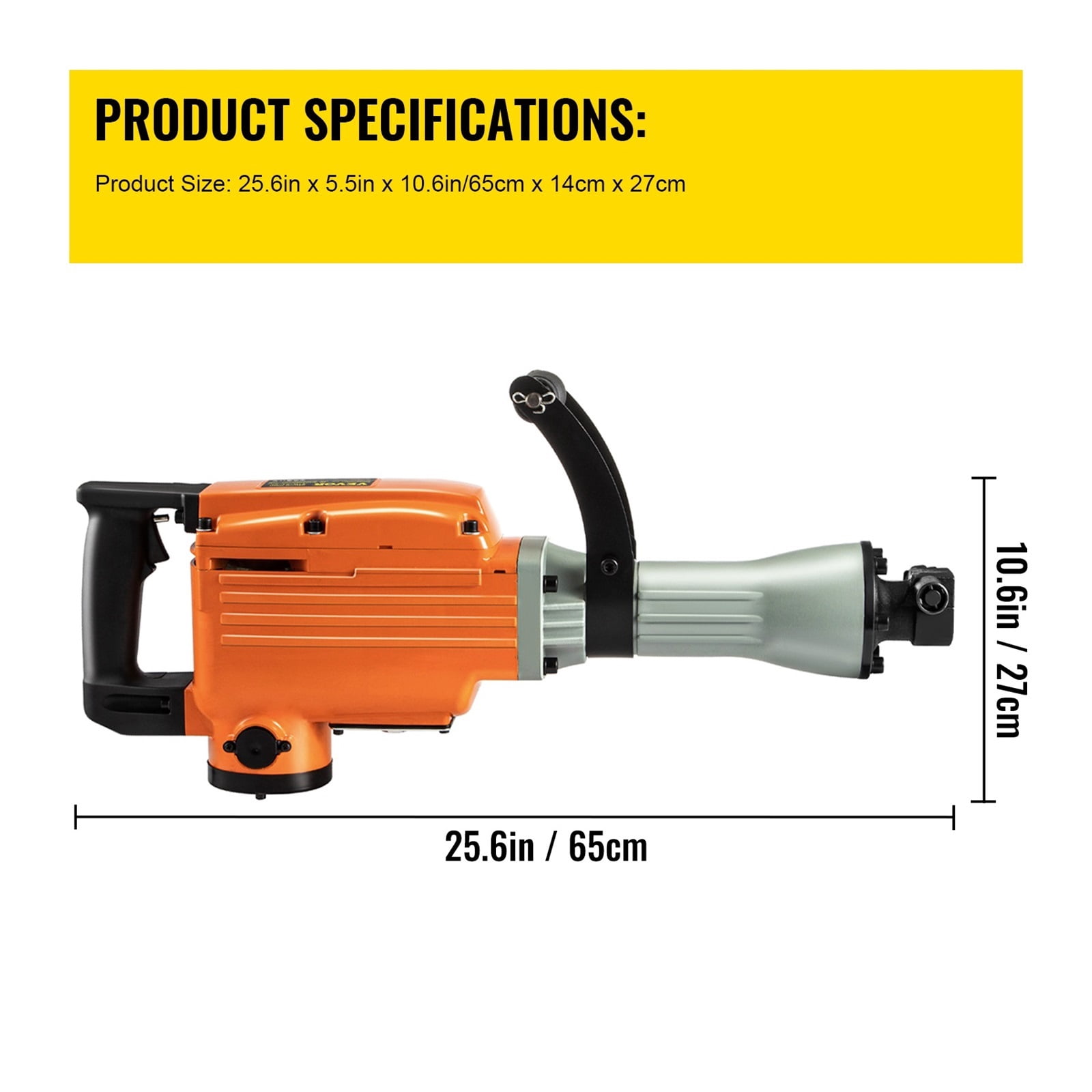 Demolition Jack Hammer Multifunctional Rotary Hammer 1500W 2200W 3600W Jack Hammer Concrete Breaker Ground Breaking Concrete Electric Hammer Tool Impact Drill
