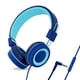 thumbnail image 1 of Auriculares con cable con micrófono incorporado Ordenador portátil Teléfono móvil Niños Orejeras suaves Protección auditiva Control de línea Auriculares Azul 3.5 mm Inevent EL005087-03B, 1 of 7