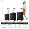 thumbnail image 2 of Equipaje de mano Hanke de 20 pulgadas con ruedas, 34 L, ligero, 2 of 9