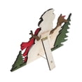 thumbnail image 3 of Maison Concepts Wooden Double Snowman And Cardinal Decor Stand (16.95L X 0.95W X 13.6H), 3 of 3