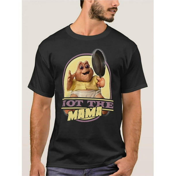 Camiseta "Dinosaurios, no mamá" DNS0020-501BLK para hombre, Leisure Tees