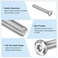 thumbnail image 2 of 10-Pack Flat Head Socket Cap Screws, M8x55mm 304 Stainless Steel Hex Drive Fastener Kit with Hex Key, 2 of 7