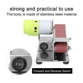 thumbnail image 3 of Multifunctional Grinder Mini Electric Belt Sander Polishing Grinding Machine Cutter Edge Sharpener with 10pcs 30mm Sanding Paper ,High Dust Collection Efficiency, 3 of 6