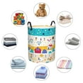 thumbnail image 6 of Balery Funny Farm Round Laundry Basket with Handles Waterproof Freestanding Laundry Hamper for Clothes Toys in the Dorm and Family-Small, 6 of 8