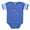Royal Blue, variant on - Pink Outline Kitty - Cute Infant Baby Football Bodysuit