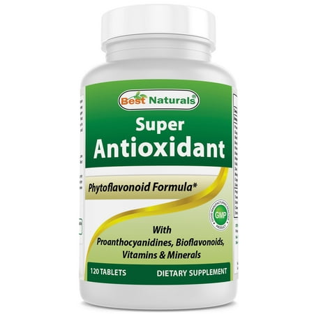 Most Potent Natural Antioxidant - Best Naturals Super Antioxidant Formula 120 Tablets