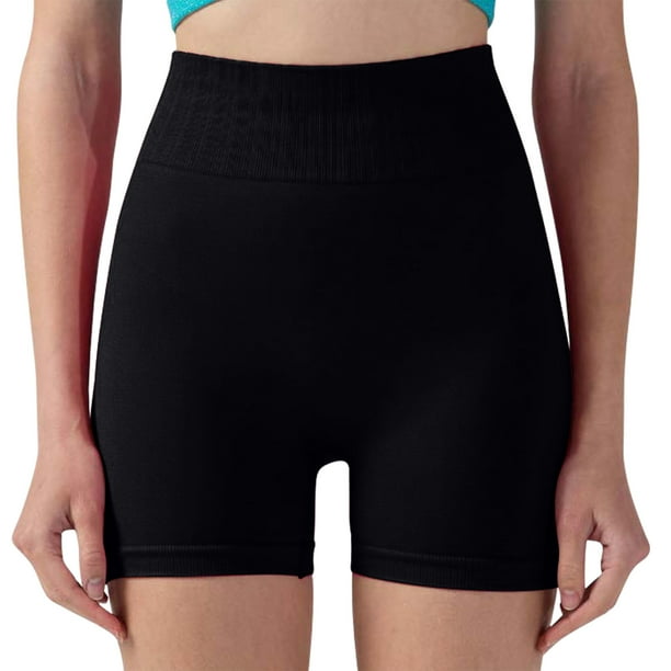 TaTaai Women's High Waisted Yoga Shorts Tummy Control Breathable Compression Gym Workout Running Non See Through Athletic Fitness Tight Training Pants Gift