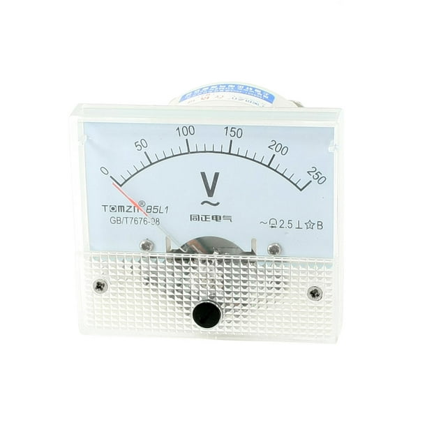 AC 0–250 V fine Tuning Dial Panneau rectangle analogique Tension Mètre  Voltmètre 