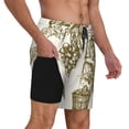 thumbnail image 2 of Daiia Workers Cutting Grapes From Vineyard Mens Swim Trunks Swim Shorts Quick Dry Swim Shorts with Mesh Lining Pockets-Small, 2 of 9