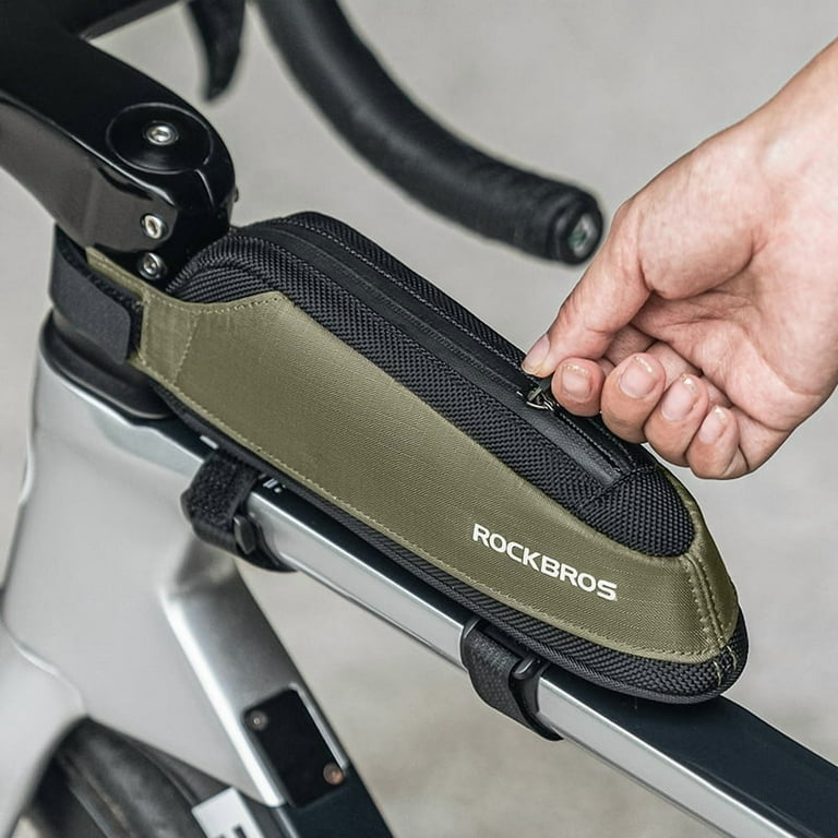 B75 sac Triangle réfléchissant poches latérales sergé Toxturo Tube sac cyclisme cadre sac vélo accessoires