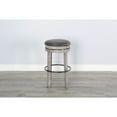 thumbnail image 2 of Alpine Grey 30"H Swivel Wood Stool with Cushion Seat (Set of 2), 2 of 3