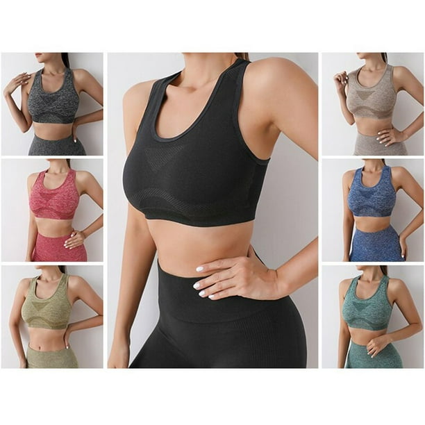 Femmes sans couture Fitness Sport soutien-gorge course entraînement Yoga  soutien-gorge femme sport entraînement GYM vêtements haut vêtements de sport  