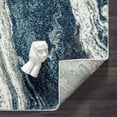 thumbnail image 5 of Luxe Weavers Abstract Wavy Marble Swirl Blue 8x10 Area Rug, Stain-Resistant Carpet, 5 of 8