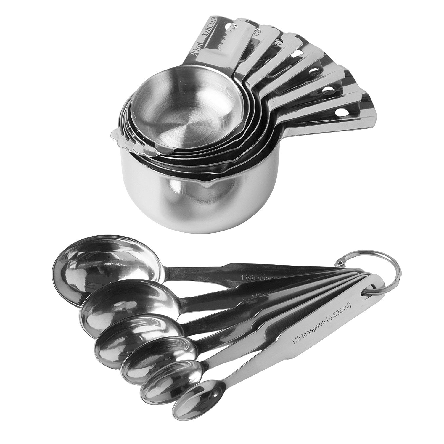 Measuring Cups And Spoons 13 Piece Complete Set Of Quality Professional