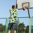 thumbnail image 5 of Sikiie Green Avocado Basketball Jersey Reversible Men's Mesh Athletic Sports Shirts Training Practice S-4XL4X-Large, 5 of 6