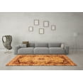 thumbnail image 3 of Ahgly Company Indoor Square Oriental Orange Traditional Area Rugs, 4' Square, 3 of 4