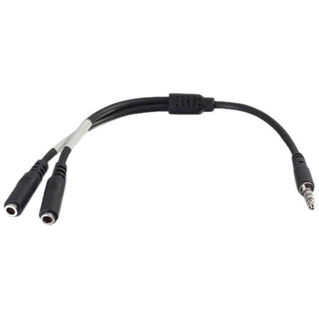 UPC: 0757120273943 | C2G 27394 6in 4-pin 3.5mm Microphone and Headphone Breakout Adapter Y-Cable