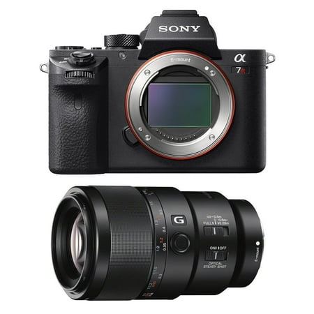 Sony a7R II Mirrorless Interchangeable Lens Camera Body with 90mm Lens Bundle - Includes Camera and FE 90mm F2.8 Macro G OSS Full-Frame E-Mount Macro Lens