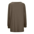 thumbnail image 2 of Wyzesi Chandails en Molleton Femmes Rouge Chandails en Molleton Col Rond Tendance Manches Longues Pull Vêtements 2024, 2 of 7