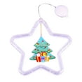 2024 Christmas Decoration With Pentagram Running Horse Hanging Lights