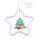 thumbnail image 2 of Luz LED de ventana Pentagram Running Horse - Decoración navideña colgante a pilas de 10,9 pulgadas con Papá Noel y muñeco de nieve grabados, 2 of 7