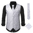 thumbnail image 3 of Men Coats Fashion Stripes Retro Casual Suit Vest Outdoor Warm Clothes, 3 of 3