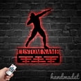 thumbnail image 4 of Handmadetneonsign Man Shot Put Throw Medal Hanger Metal Wall Art Light, Shot Put Thrower Metal Sign Wall Decor, Sport Metal Decor 46601, 4 of 4