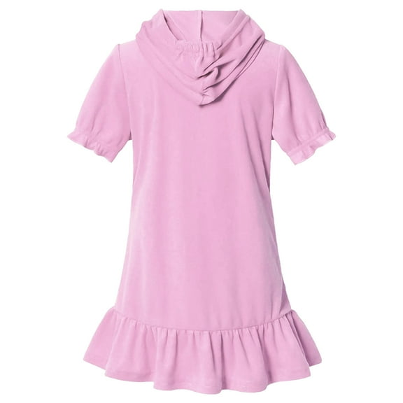 Aayomet Princess Dresses for Girls Girls Hooded Zip T-shirt Terrys Coverups Swim Beach Cover Up Cotton Summer Short Sleeve Bathing Suit,Pink 6-7 Years