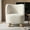 White, variant on Aenkyo Contemporary Boucle Armless Accent Chair with Sculptural Wood Ball Feet, Green