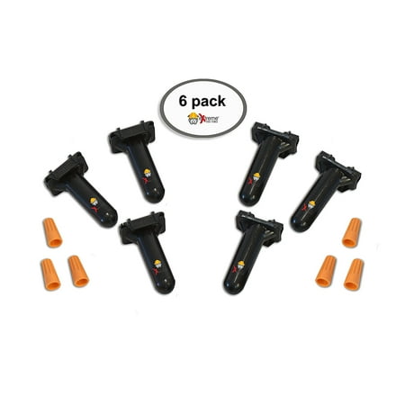 Irrigation Wire Locator Professional Series Splicing Kit to Splice Copper Wire for Electric Dog Fence Irrigation Wire or Other Outdoor Low Voltage Electrical Wiring or Ground Wire Application 6 Pack ()