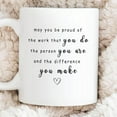 thumbnail image 3 of Thank You Gifts Coffee Mug, Thank You Gift for Women, Employee Appreciation Gift for Coworkers Appreciation Gifts for Teacher Friends, Difference Maker Coffee Mug 11oz 134, 3 of 7